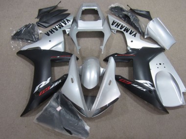 Großhandel Yamaha YZF R1 Motorrad Verkleidung 2004-2006 - Silber Matt Schwarz