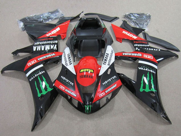 Großhandel Yamaha YZF R1 Motorrad Verkleidung 2004-2006 - Rot Weiss Glanzendes Schwarz Grun Motul Monster