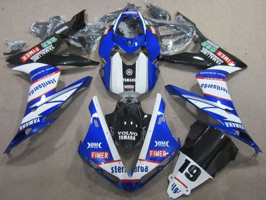 Großhandel Yamaha YZF R1 Motorrad Verkleidung 2004-2006 - Weiss Blau Schwarz Rot Volvo Sterilgarda 19
