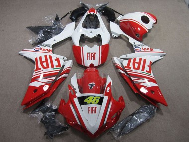 Großhandel Yamaha YZF R1 Motorrad Verkleidung 2007-2008 - Weiss Rot Fiat 46