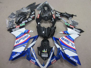 Großhandel Yamaha YZF R1 Motorrad Verkleidung 2007-2008 - Weiss Blau Schwarz Volvo Fimer Sterilgarda