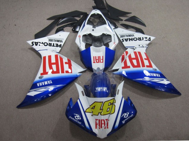 Großhandel Yamaha YZF R1 Motorrad Verkleidung 2009-2011 - Weiss Blau Rot Fiat 46