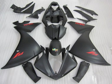 Großhandel Yamaha YZF R1 Motorrad Verkleidung 2009-2011 - Matt Schwarz Rot Aufkleber