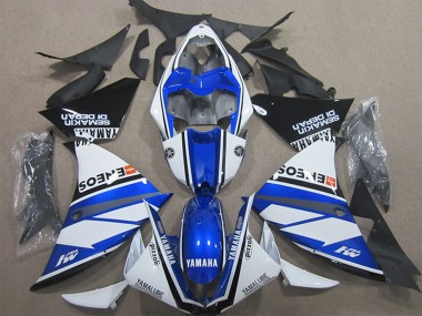 Großhandel Yamaha YZF R1 Motorrad Verkleidung 2009-2011 - Weiss Blau Schwarz ENEOS Yamalube M1 Semakin Didepan
