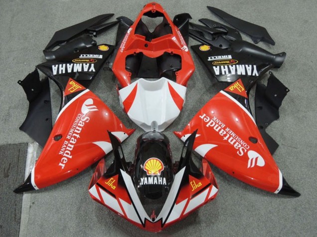 Großhandel Yamaha YZF R1 Motorrad Verkleidung 2009-2011 - Rot Weiss Schwarz Santunder Rot