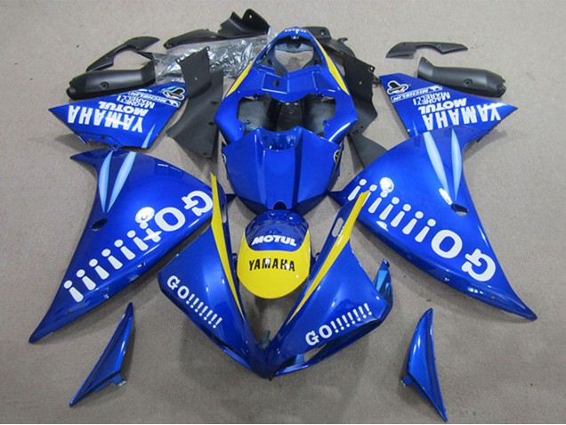 Großhandel Yamaha YZF R1 Motorrad Verkleidung 2009-2011 - Blau Gelb Weiss Go