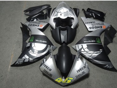 Großhandel Yamaha YZF R1 Motorrad Verkleidung 2009-2011 - Silber Matt Schwarz Grun Monster Iveco Yamalube ENEOS Semakin Didepan