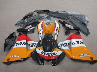 Großhandel Honda CBR125R Motorrad Verkleidung 2011-2016 - Orange Weiss Rot Glanzendes Schwarz Repsol