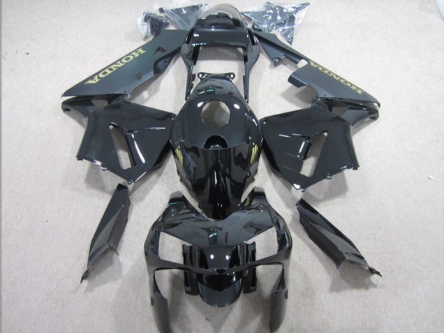 Großhandel Honda CBR600RR Motorrad Verkleidung 2003-2004 - Glanzendes Schwarz Matt Schwarz Gold Aufkleber