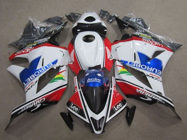 Großhandel Honda CBR600RR Motorrad Verkleidung 2009-2012 - Weiss Rot Blau EuroBet Lee