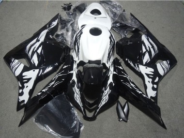 Großhandel Honda CBR600RR Motorrad Verkleidung 2009-2012 - Weiss Glanzendes Schwarz