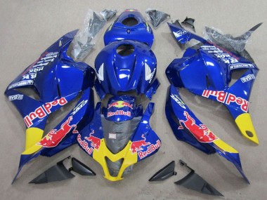 Großhandel Honda CBR600RR Motorrad Verkleidung 2009-2012 - Blau Gelb Red Bull