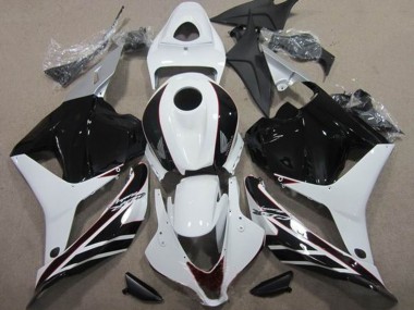 Großhandel Honda CBR600RR Motorrad Verkleidung Kit 2009-2012 - Weiss Glanzendes Schwarz