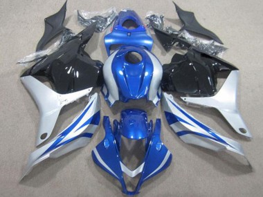 Großhandel Honda CBR600RR Motorrad Verkleidung 2009-2012 - Silber Blau Glanzendes Schwarz Streifen