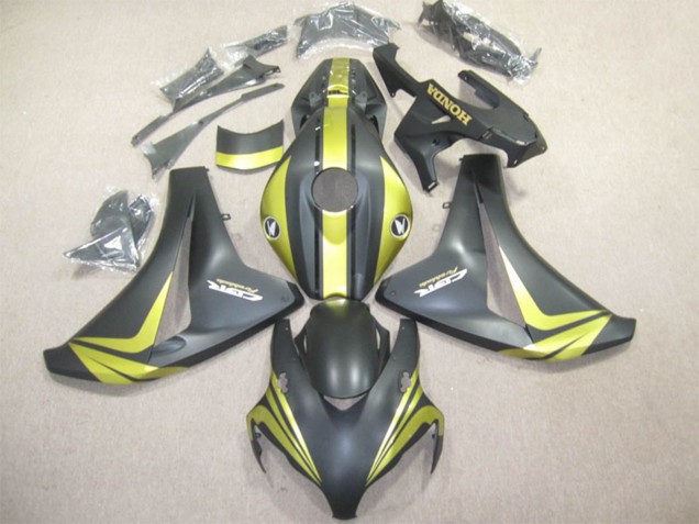 Großhandel Honda CBR1000RR Motorrad Verkleidung 2008-2011 - Gelb Matt Schwarz
