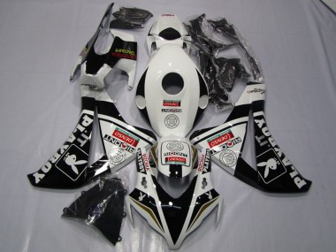 Großhandel Honda CBR1000RR Motorrad Verkleidung 2008-2011 - Weiss Glanzendes Schwarz Denso Playboy