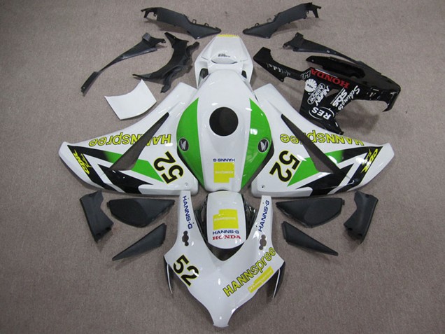 Großhandel Honda CBR1000RR Motorrad Verkleidung 2008-2011 - Weiss Grun Gelb Glanzendes Schwarz Hannspree 52