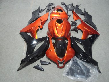 Großhandel Honda CBR1000RR Motorrad Verkleidung 2008-2011 - Orange Glanzendes Schwarz