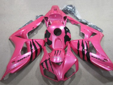 Großhandel Honda CBR1000RR Motorrad Verkleidung 2006-2007 - Rosa Schwarz Monster