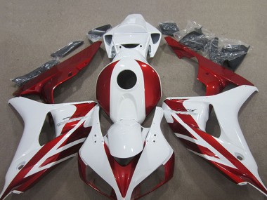 Großhandel Honda CBR1000RR Motorrad Verkleidung Kit 2006-2007 - Weiss Rot