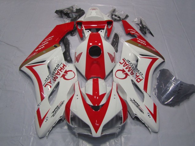 Großhandel Honda CBR1000RR Motorrad Verkleidung 2004-2005 - Weiss Rot Pramac
