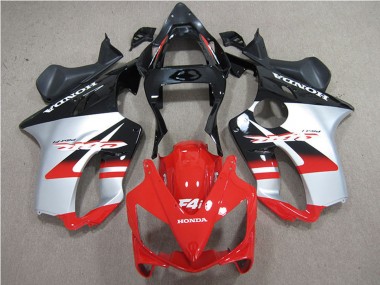 Großhandel Honda CBR600 F4i Motorrad Verkleidung 2001-2003 - Silber Rot Glanzendes Schwarz
