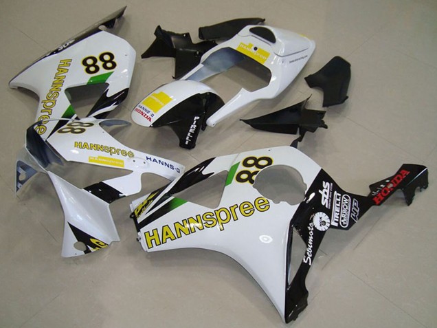 Großhandel Honda CBR900RR 954 Motorrad Verkleidung 2002-2003 - Weiss Gelb Glanzendes Schwarz Hannspree 88