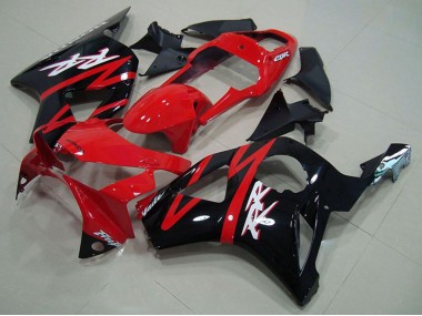 Großhandel Honda CBR900RR 954 Motorrad Verkleidung 2002-2003 - Rot Glanzendes Schwarz Streifen