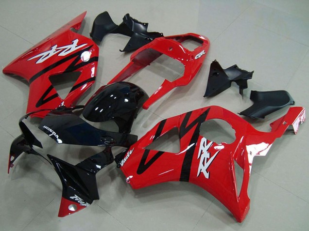 Großhandel Honda CBR900RR 954 Motorrad Verkleidung 2002-2003 - Rot Glanzendes Schwarz Streifen