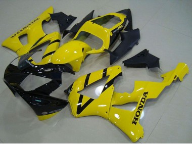 Großhandel Honda CBR900RR 929 Motorrad Verkleidung 2000-2001 - Gelb Glanzendes Schwarz