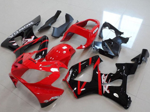 Großhandel Honda CBR900RR 929 Motorrad Verkleidung 2000-2001 - Rot Glanzendes Schwarz Streifen