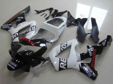 Großhandel Honda CBR900RR 929 Motorrad Verkleidung 2000-2001 - Weiss Glanzendes Schwarz Rot Repsol