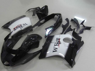 Großhandel Honda CBR1100XX Blackbird Abs Motorrad Verkleidungen 1996-2007 - Glanzendes Schwarz Weiss West
