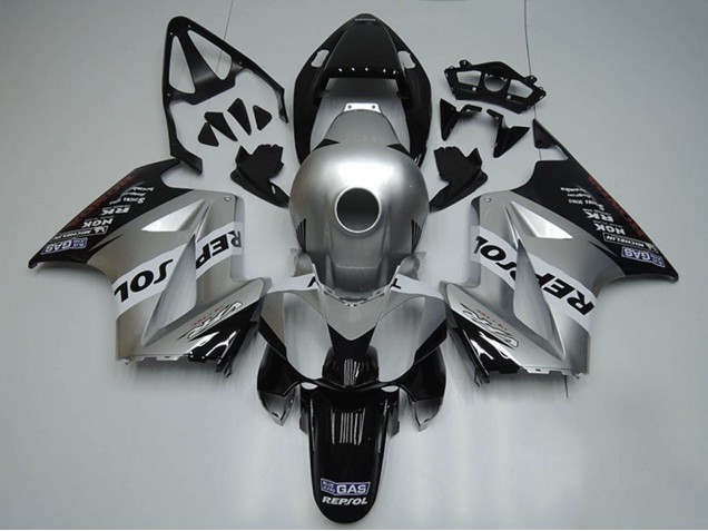 Großhandel Honda VFR 800 Motorrad Verkleidung 2002-2013 - Silber Weiss Glanzendes Schwarz Repsol
