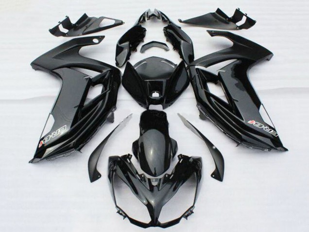 Großhandel Kawasaki ER6F Motorrad Verkleidung 2012-2014 - Glanzendes Schwarz mit Aufkleber
