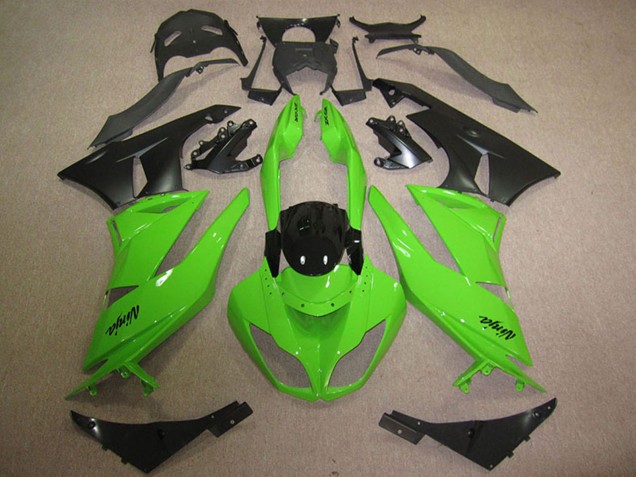 Großhandel Kawasaki ZX6R Motorrad Verkleidung 2009-2012 - Grun Glanzendes Schwarz Matt Schwarz