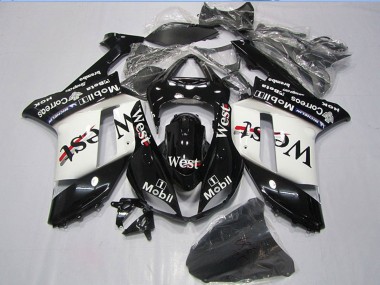 Großhandel Kawasaki ZX6R Motorrad Verkleidung 2007-2008 - Schwarz West Mobil
