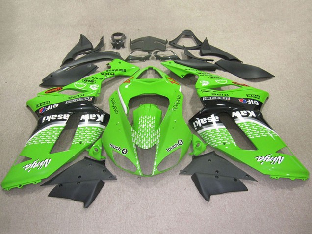 Großhandel Kawasaki ZX6R Motorrad Verkleidung 2007-2008 - Grun Touch4 4
