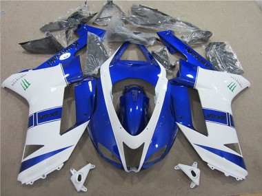 Großhandel Kawasaki ZX6R Motorrad Verkleidung 2007-2008 - Blau Weiss Monster