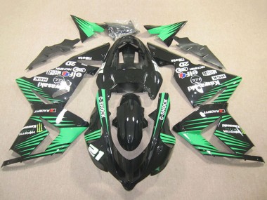 Großhandel Kawasaki ZX10R Motorrad Verkleidung 2004-2005 - Schwarz Grun C Shock Monster