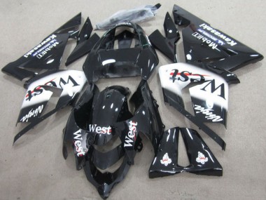 Großhandel Kawasaki ZX10R Motorrad Verkleidung 2004-2005 - Schwarz West Ninja