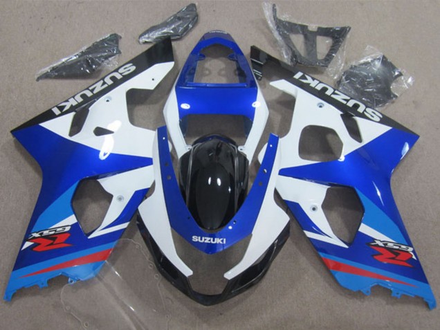 Großhandel Suzuki GSXR 600 Motorrad Verkleidung 2004-2005 - Weiss Blau Rot