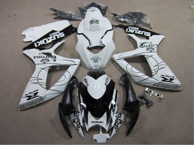 Großhandel Suzuki GSXR 600 Motorrad Verkleidung 2006-2007 - Weiss Schwarz Corona Extra