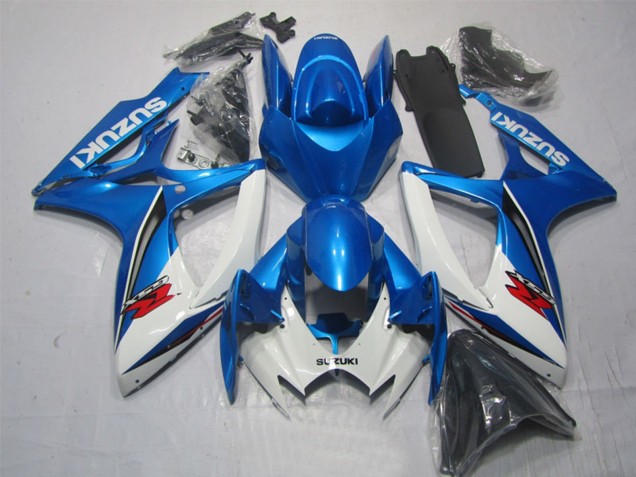 Großhandel Suzuki GSXR 600 Motorrad Verkleidung 2006-2007 - Weiss Blau Rot