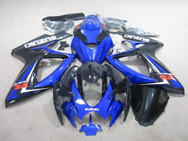 Großhandel Suzuki GSXR 600 Motorrad Verkleidung 2006-2007 - Blau Weiss Glanzendes Schwarz Rot