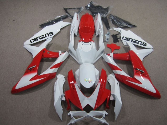 Großhandel Suzuki GSXR 600 Motorrad Verkleidung 2008-2010 - Weiss Rot