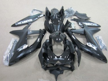 Großhandel Suzuki GSXR 600 Motorrad Verkleidung 2008-2010 - Glanzendes Schwarz Weiss