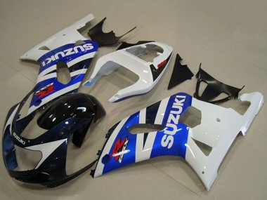 Großhandel Suzuki GSXR 750 Motorrad Verkleidung 2001-2003 - Weiss Blau Glanzendes Schwarz Rot