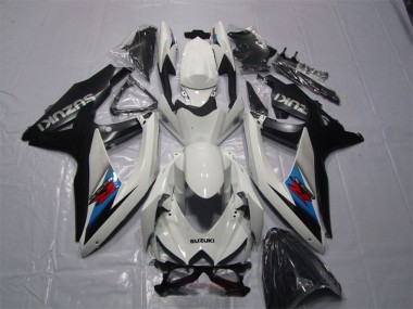 Großhandel Suzuki GSXR 1000 Motorrad Verkleidung Kit 2007-2008 - Weiss Blau Schwarz Rot