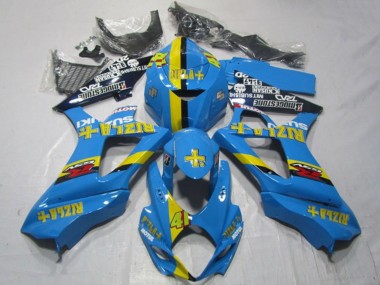 Großhandel Suzuki GSXR 1000 Motorrad Verkleidung 2007-2008 - Blau Gelb Schwarz Rizla 41